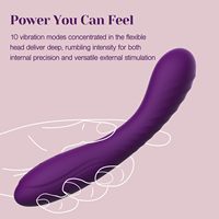 Leistungsstarker G-Punkt-Vibrator - Tiefe Penetration 10 Frequenzen Wasserdicht USB-Aufladbar Vollsilikon Weicher Dildo