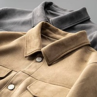 JM069 Veste d'Épaule Homme Ample à Boutons Haute Qualité Manteau à Manches Longues