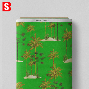 Chấp Nhận Tùy Chỉnh In Kỹ Thuật Số Tự Do Tana Bãi Cỏ 100% Bông Vải Cây Cọ Thiết Kế In Mềm Mại Và Trọng Lượng Nhẹ Cho Ăn Mặc - Product Image 3