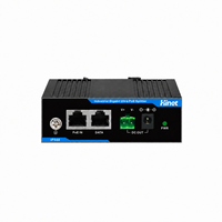 Répartiteur PoE++ industriel IEEE 802.3bt 60W Gigabit sur rail DIN, sortie 12V CC, Ethernet RJ45 pour caméra IP non-PoE, CCTV, AP