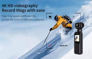 K1Sport 4K 高清运动相机 180 度旋转 Wifi 传输 EIS 128GB 内置存储器 CMOS 用于视频录制 - Product Image 4