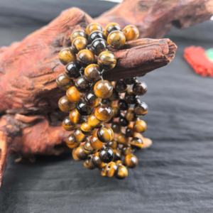 Nouveauté Bracelet en pierres naturelles de 8 mm, <span class=keywords><strong>quartz</strong></span> poli, matériaux mixtes faits à la main, cristal, pour cadeau, filles - Product Image 5