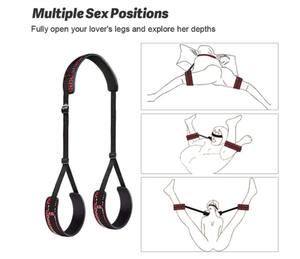 Jouets sexuels pour adultes pour femmes, jeu de couple, accessoires érotiques en cuir, jambes ouvertes, accessoires érotiques pour adultes, attaches pour les jambes, <span class=keywords><strong>bandage</strong></span> <span class=keywords><strong>BDSM</strong></span> - Product Image 6