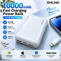 Power Bank 10000mAh 22.5W Pengisian Cepat Portabel Input Output Tipe-C Pengisi Daya Ponsel untuk Android OEM ODM