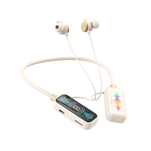BL360หูฟังบลูทูธไร้สายแบบคล้องคอไฟกระพริบจอแสดงผลดิจิตอลแบตเตอรี่คาราโอเกะยาวพิเศษ600mAh - Product Image 1