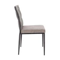 Fabricant Fournisseur ODM OEM Chaises de salle à manger de luxe en velours gris