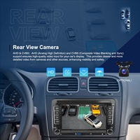 Autoradio Android 7/9 pouces avec écran tactile pour VW Volkswagen, CarPlay sans fil, GPS, Bluetooth, multimédia embarqué avec caméra de recul