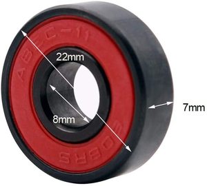 لوح تزلج بحامل عجلات, لوح تزلج هيجين من السيراميك موديل 608 608-2RS ، لوح تزلج بحامل العجلة ، لوح تزلج من super swiss abec 9 11 - Product Image 4