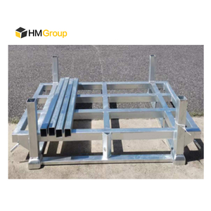 Tùy chỉnh kim loại mạ kẽm có thể tháo rời xếp chồng lưu trữ <span class=keywords><strong>Pallet</strong></span> thép cho ngành công nghiệp ô tô - Product Image 4