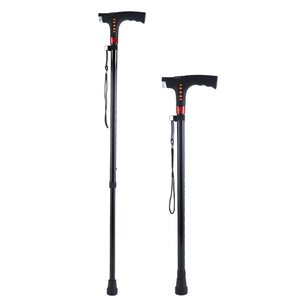 Bastón Telescópico Ajustable de Aleación de Aluminio con Punta de Goma para Personas Mayores, Soporte para Senderismo - Product Image 1