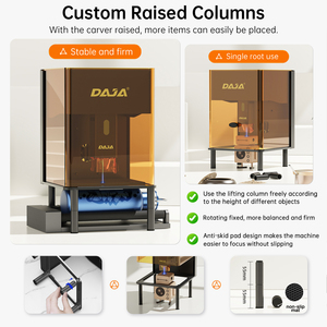 2025 New Arrival daja dj6 Pro 10W Xách Tay Độ Chính Xác Cao Ứng Dụng Điều Khiển Dễ Dàng Để Hoạt Động Máy Tính Để Bàn CNC Diode Máy Khắc Laser - Product Image 2