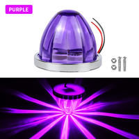 Feu de position latéral LED multicolore 9-30V en forme de pastèque, avec coque en plastique, pour camion et remorque