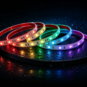 Tira de Luces LED Inteligente, 60 LED Cortables, 7 Colores RGB 5050, IP68 Impermeable, Tira de Luces RGB Inteligente para Exteriores, Decoración para Árbol de Navidad y Casa - Product Image 1