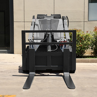 Mini-chargeuse compacte multifonctionnelle sur chenilles, type autoportée, avec moteur diesel Honda, conforme EPA, équipée de tarière, de fourche et de godet, haute performance