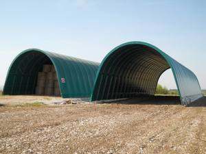 Tente de stockage extérieure en acier galvanisé à froid de haute qualité, personnalisable et légère, conforme à la norme EN, fabriquée en Italie par DUE SRL - Product Image 2