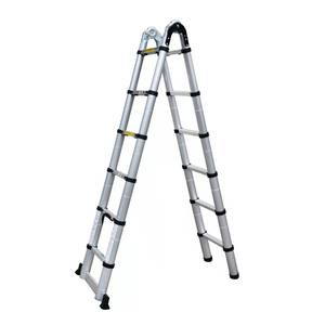 Aluminium moderne lichtgewicht telescopische vouwbare industriële trapladder met een draagvermogen van 150 kg - Product Image 2