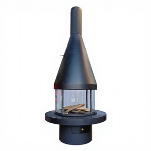 Foyer au plafond <span class=keywords><strong>suspendu</strong></span> de style européen Poêle à <span class=keywords><strong>bois</strong></span> décoratif Grande cheminée intérieure en <span class=keywords><strong>bois</strong></span> - Product Image 1