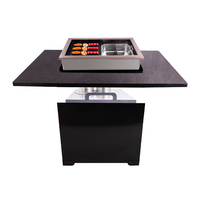 AOBLSmokeless Hot Pot Barbecue Grill Table Meubles de restaurant personnalisables ODM OEM