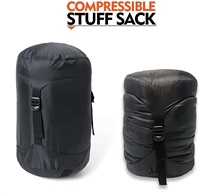Saco de Dormir Tipo Momia con Relleno de Plumón de Pato 600 Fill, Construcción con Bafles Laterales, Fácil de Empacar, Resistente al Agua, para Aventura y Montañismo