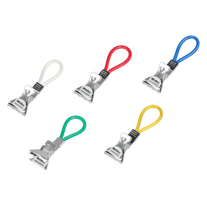 Pinces à mouchoirs Metaltex, 5 pièces, en métal avec boucles colorées pour une fixation sécurisée - Product Image 2