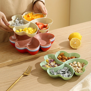 Assiettes de service compartimentées pour le salon, idéales pour bonbons, snacks et fruits – Design élégant - Product Image 1
