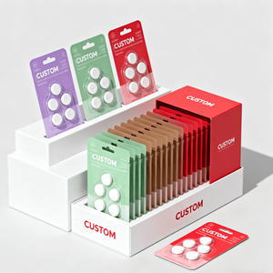บรรจุภัณฑ์แบบบลิสเตอร์เป็นมิตรต่อสิ่งแวดล้อมพร้อมการ์ดกระดาษสำหรับแพคเกจเสริมกล่องยาแพ็ควิตามินคอลลาเจน - Product Image 4