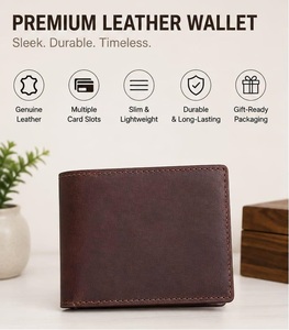 Premium Fold Genuine Leather <b>Wallet</b> with Multi <b>Card</b> <b>Holder</b> and Cash Pocket from India - Product Image 1