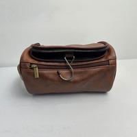 Trousse de Toilette de Voyage Imperméable en PU Haute Qualité avec Logo Personnalisé et Crochet, Sac de Maquillage de Luxe en Faux Cuir pour Homme
