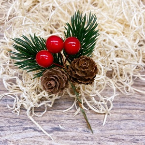 Món Quà Giáng Sinh Tự Làm Phụ Kiện Thông Kim Hộp Quà Tặng Đồ Trang Trí Nhân Tạo Bọt Màu Đỏ Berry <span class=keywords><strong>Pinecone</strong></span> Cho Giáng Sinh Trang Trí - Product Image 2