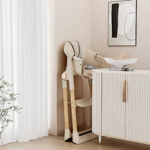 <span class=keywords><strong>Silla</strong></span> de comedor de bebé ajustable 3 en 1 de lujo para niños con diseño plegable y <span class=keywords><strong>ruedas</strong></span> giratorias opcionales - Product Image 5
