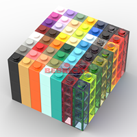 BEBRICKS Série de pièces de construction 3005 Briques 1x1 Blocs de construction Jouet Pièce de base MOC Ensemble de plaques pour garçons et filles Créer