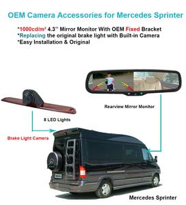 Cámara de Visión <span class=keywords><strong>Trasera</strong></span> con Luz de Freno para VW Crafter/Mercedes Benz Sprinter, Cámara de Reversa de 55 mm - Product Image 6