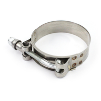 Collier de serrage à boulon en T OEM en gros, 67-75mm, en acier inoxydable, pour tuyaux de 2 et 3 pouces, uni, pour l'industrie générale