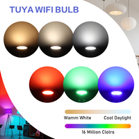 Lampe intelligente TUYA WIFI GU10 6W RGBW 85-265V avec effet de gradation, projecteur LED intelligent, contrôle Google Home Alexa, lumière intérieure