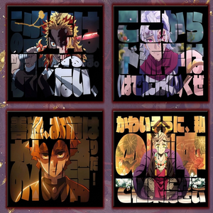 Affiche de collection premium en feuille gaufrée pour anime japonais, sur toile texturée B5, personnalisable, pour jeu de <span class=keywords><strong>table</strong></span>, boîte mystère - Product Image 2