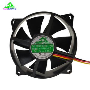 Ventilador de Refrigeración con Motor de <span class=keywords><strong>Rotor</strong></span> Externo AMBEYOND de 80x80x25mm, 2/3/4 Cables, PBT 94V0 RO/RE - Product Image 2