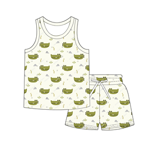 Completo Set Estivo per Bambini: Canotta Senza Maniche e Pantaloncini Personalizzabili con Stampa - Hot Sale - Product Image 4