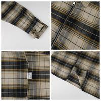 Tenues décontractées de style vintage, chemises à carreaux à manches longues amples en coton 100% pour hommes