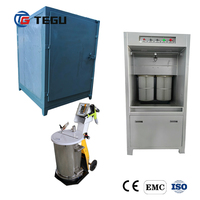 Machine de revêtement électrostatique en poudre contrôlée par PLC, couleur personnalisée, avec cabine de pulvérisation en acier motorisée pour le revêtement des jantes métalliques
