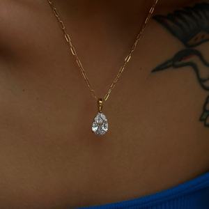 Collier pendentif en acier inoxydable plaqué or 18 carats Dazan New Ins Pvd <span class=keywords><strong>2022</strong></span> avec zircon coloré véritable du signe du zodiaque du <span class=keywords><strong>mois</strong></span> de naissance pour femmes - Product Image 5