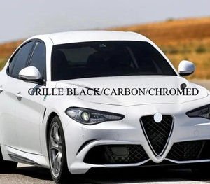 OEM 156157018 /156144237 Kühlergrill Frontgrill für Alfa Romeo Giulia Standard 17~23 SCHWARZ CARBON VERCHROMT Stil - Product Image 6