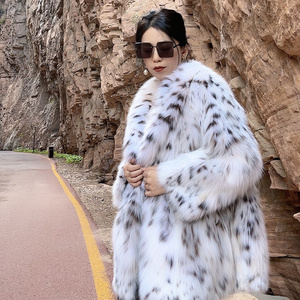 Hot Seller High Quality White Lynx Fur <strong>Coat</strong> Feeling <strong>Mink</strong> <strong>Coat</strong> with Windproof Feature Casual Winter Outerwear <strong>for</strong> <strong>Sale</strong> - Product Image 3