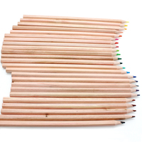 Ensemble de crayons de couleur en bois de 24 couleurs naturelles, boîte personnalisée, lapis de cor, crayons de couleur en bois, ensemble de crayons de couleur dans une boîte en papier