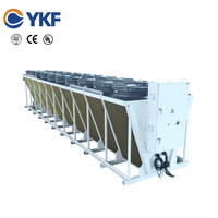 Refroidisseur à sec plat de type V de 50-2000 kW à prix d'usine, échangeur de chaleur à tubes à ailettes avec ventilateur pour centre de données