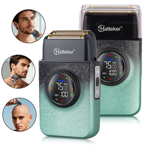 Hatteker-Afeitadora eléctrica de <span class=keywords><strong>3</strong></span> velocidades para hombre, recortadora de barba USB - Product Image 3
