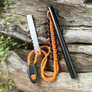 Allume-feu de survie portable pour l'extérieur avec manche en bois et <span class=keywords><strong>grattoir</strong></span> pour le camping en pleine nature - Product Image 2
