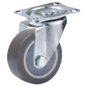 S-S 65 75 mm Thermoplast isches Gummi rad <span class=keywords><strong>TPR</strong></span> Reifen rollen mit Staubs chutz - Product Image 5