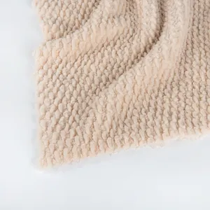 New Design Fashionable double faced sherpa fleece fabric for garments wear blankets making