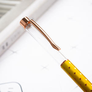 Bolígrafo promocional creativo DIY con líquido flotante, tubo vacío con purpurina, bolígrafo giratorio con logotipo personalizado - Product Image 3