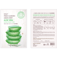 Masque en tissu quotidien Skin Planet Daily Fresh Garden à la grenade pour tous types de peau, formule nourrissante à base de plantes, fabriqué en Corée